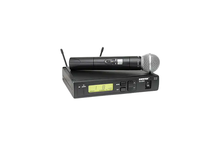 Wireless microphones available for convention center AV rentals